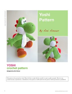 Free Yoshi Crochet Pattern PDF | PDF | Crochet | Crafts
