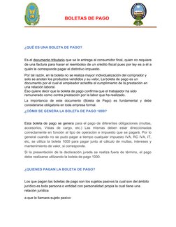 BOLETAS DE PAGO