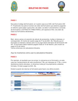 BOLETAS DE PAGO