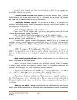 In order to attain the goals and objectives indicated above, the following strategies are
identified to make the goals a real