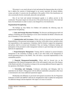 This project is very much relevant to local and national development plans due to the fact
that it address the concerns of di