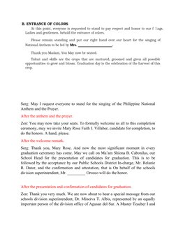 Emcee Script for Graduation 2025 | PDF | Career & Growth | Language ...