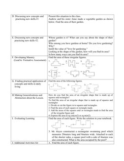 D. Discussing new concepts and 
practicing new skills.#1
Present this situation to the class.
Andrew and his sister Anne made