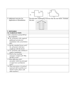 J. Additional Activities for 
Application or Remediation
Provide more challenging exercises like the one below. Estimate
the