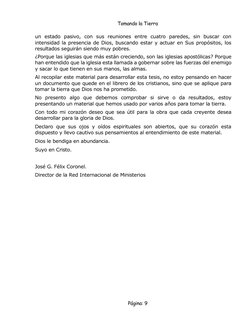Tomando la Tierra 
 
Página: 9 
un estado pasivo, con sus reuniones entre cuatro paredes, sin buscar con 
intensidad la prese