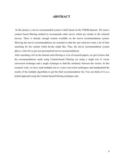 Movie Recommendation System Report | PDF | Python (Programming Language ...