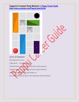 Practises Capgemini Capgemini Game-Based Aptitude Guide | PDF | Control Flow | Integer ...