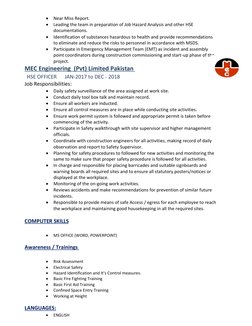 Abdul Rasheed HSE OFFICER CV | PDF | Safety | Risk Assessment