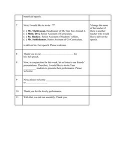 English School Assembly Script | PDF