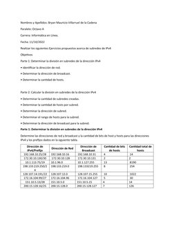 Nombres y Apellidos: Bryan Mauricio Villarruel de la Cadena
Paralelo: Octavo A
Carrera: Informática en Línea.
Fecha: 11/10/20