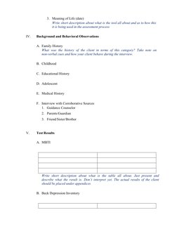 3. Meaning of Life (date)
Write short description about what is the tool all about and as to how this 
it is being used in th