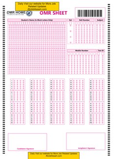 Draw Omr 85 Question OMR Sheet Template PDF | PDF | Software