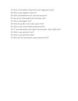 Biography Interview Questions Guide | PDF | Biography