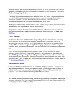 and Programming, Advanced Java Technology etcetera in my under graduation, I am confident 
of adding to the paradigm diversit