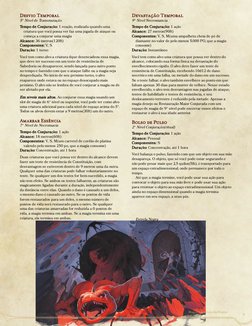 Desvio Temporal
5° Nível de Transmutação
Tempo de Conjuração: 1 reação, realizada quando uma
criatura que você possa ver faz