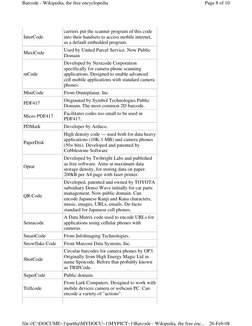 InterCode
carriers put the scanner program of this code 
into their handsets to access mobile internet, 
as a default embedde
