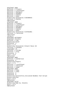 Roblox Boombox Tool Script Guide | PDF