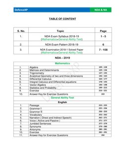 NDA & NA Exam Syllabus Overview | PDF | Vector Space