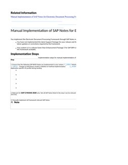 SAP Electronic Document Processing Guide | PDF | Document | Software ...