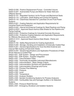 Overview of Saudi Aramco Engineering Standards | PDF | Pipe (Fluid ...