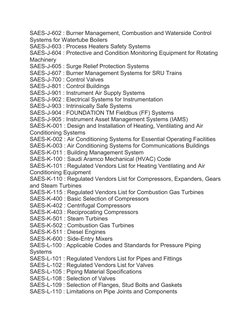 Overview of Saudi Aramco Engineering Standards | PDF | Pipe (Fluid ...