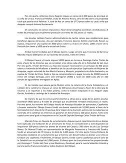 Por otra parte, Ambrosio Corso Negrón impuso un censo de 2.000 pesos de principal en 
su viña de Urraca. Francisca Peñafiel,