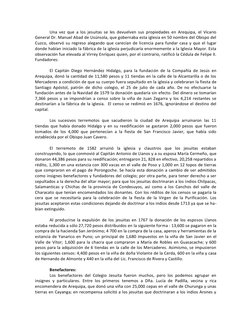 Una vez que a los jesuitas se les devuelven sus propiedades en Arequipa, el Vicario 
General Dr. Manuel Abad de Usúnsola, que