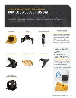 9
EXCAVADORA HIDRÁULICA 320 GC
MEJORE SU PRODUCTIVIDAD Y SUS GANANCIAS
CON LOS ACCESORIOS CAT
Puede mejorar fácilmente el des