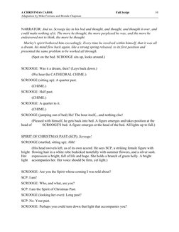 A CHRISTMAS CAROL  
Full Script 
Adaptation by Mike Ferrians and Brenda Chapman 
 
10 
 
NARRATOR: And so, Scrooge lay in his