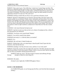 A CHRISTMAS CAROL  
Full Script 
Adaptation by Mike Ferrians and Brenda Chapman 
 
9 
MARLEY: I have none to give. I have lit