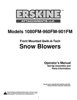 Erskine Operators Manual 1080FM-960FM-901FM Manual | PDF | Tractor