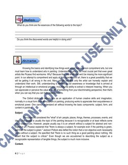 Coursework Review Visual Reading Visual Arts Course Overview | PDF | The Arts | Composition ...