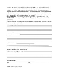 Security Guard Performance Evaluation Form | PDF | Leadership | Employment