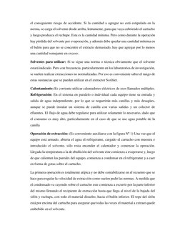 el consiguiente riesgo de accidente. Si la cantidad a agregar no está estipulada en la 
norma, se carga el solvente desde arr