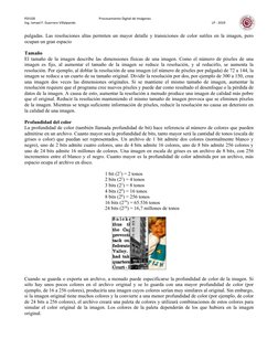 PDI1E8 
Procesamiento Digital de Imágenes 
Ing. Ismael F. Guerrero Villalpando 
 
LP - 2019 
pulgadas. Las resoluciones altas