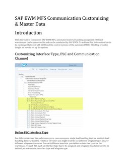 SAP EWM MFS Communication Setup Guide | PDF | Transmission Control ...