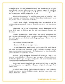 Sotelo, gracias K. Cross 
una mezcla de muchos países diferentes. Me sorprendió ver que mi 
ascendencia era casi toda escoces