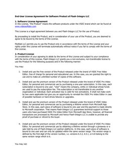End-User License Agreement for Software Product of Flash-Integro LLC 
1. Software License Agreement
In this License, "the Pro