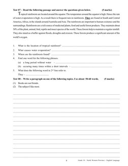 Grade 10 English Second Term Tests | PDF | Camel | Rainforest
