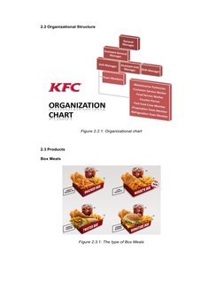 2.2 Organizational Structure
Figure 2.2.1: Organizational chart
2.3 Products
Box Meals
Figure 2.3.1: The type of Box Meals
