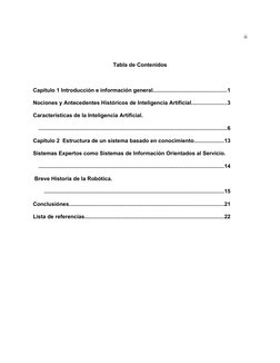 Tabla de Contenidos
Capítulo 1 Introducción e información general.................................................1
Nociones