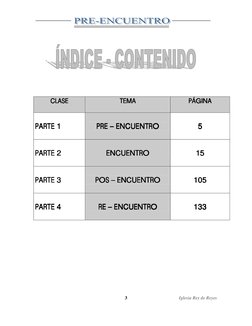 Iglesia Rey de Reyes 
3 
 
 
 
 
 
CLASE
CLASE
CLASE
CLASE    
TEMA
TEMA
TEMA
TEMA    
    
PÁGINA
PÁGINA
PÁGINA
PÁGINA