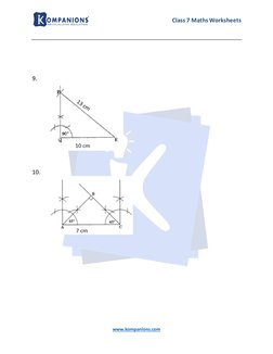 Class 7 Practical Geometry Worksheet 2 | PDF | Home & Garden