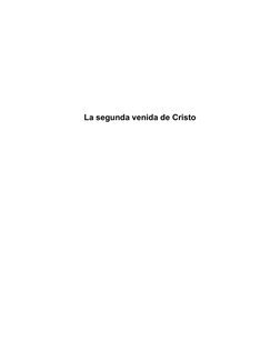 La Segunda Venida de Cristo: Esperanza y Señales | PDF | Cristo (título ...