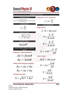 Comprehensive Physics Unit Conversion Chart | PDF | Litre | Kilogram