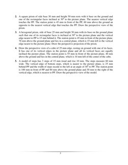 Engineering Drawing Practice Problems | PDF | Manufactured Goods ...