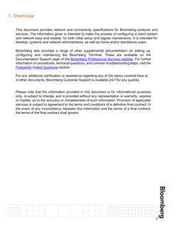 Bloomberg Network Connectivity Guide | PDF | Port (Computer Networking ...