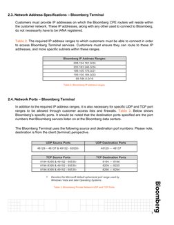 Bloomberg Network Connectivity Guide | PDF | Port (Computer Networking ...