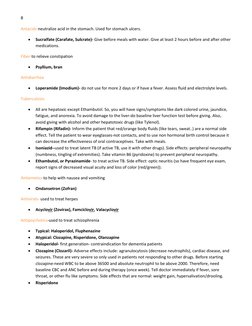 8 
 
 
Antacids-neutralize acid in the stomach. Used for stomach ulcers. 
• 
Sucralfate (Carafate, Sulcrate)- Give before mea