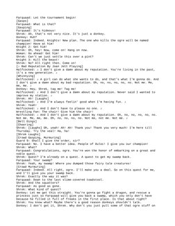 Shrek Dialogue Script Shrek Movie Script Excerpt | PDF